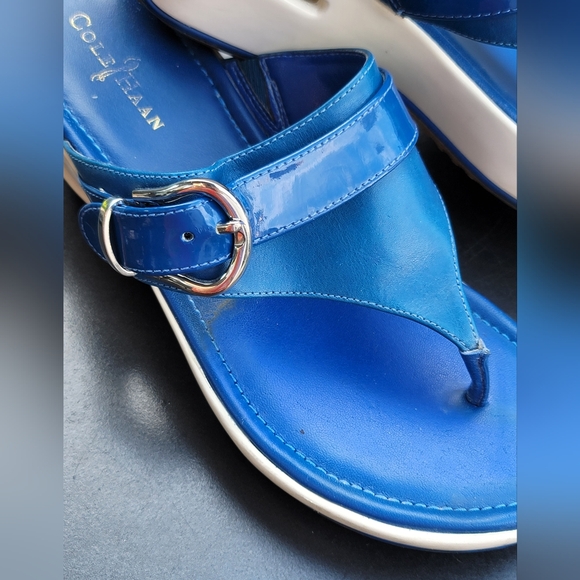 Cole Haan vintage Nike Air Sandals Wmns 6 Blue - Picture 4 of 10